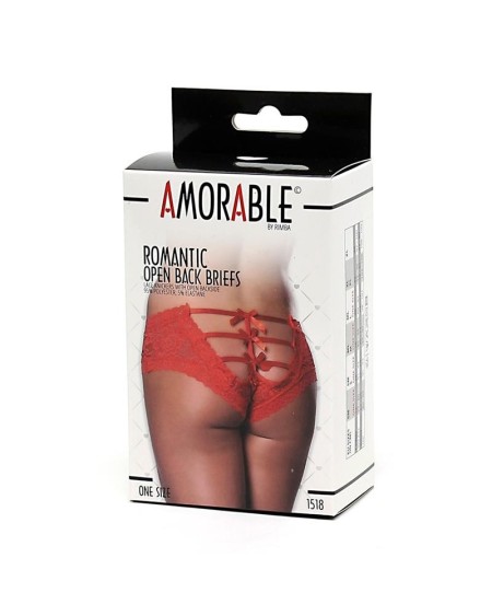 wide panties corset type red one size