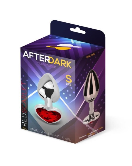 heart shaped butt plug red scarlet size s