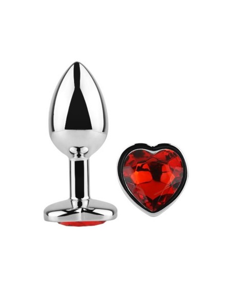 heart shaped butt plug red scarlet size l