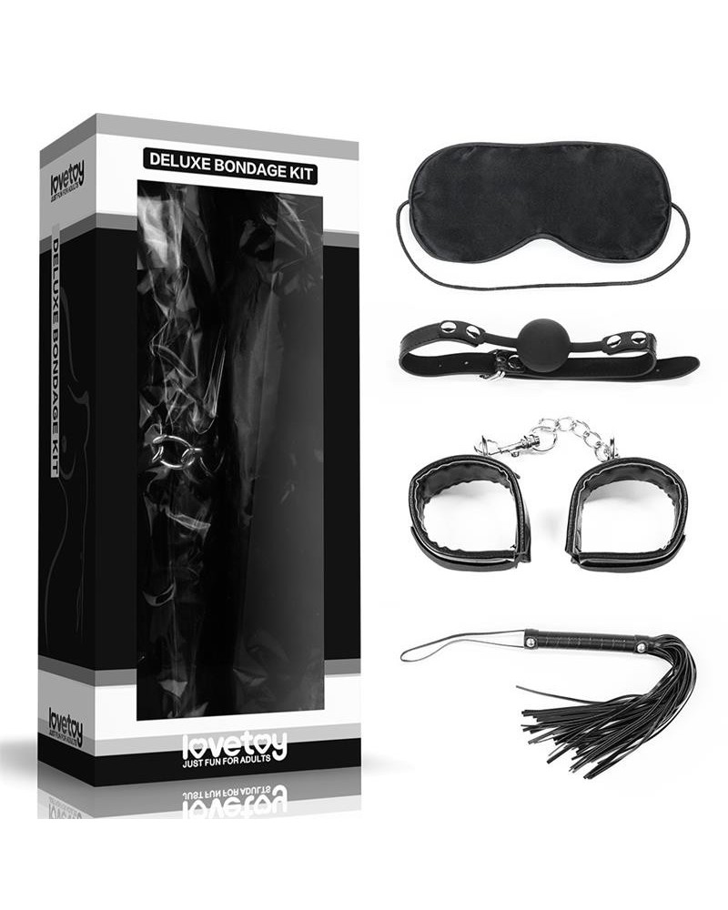 bondage kit deluxe 4 units noir