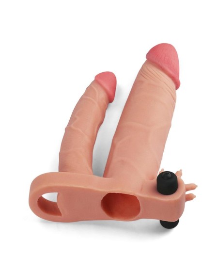 vibrant double penis sleeve with vibration 1
