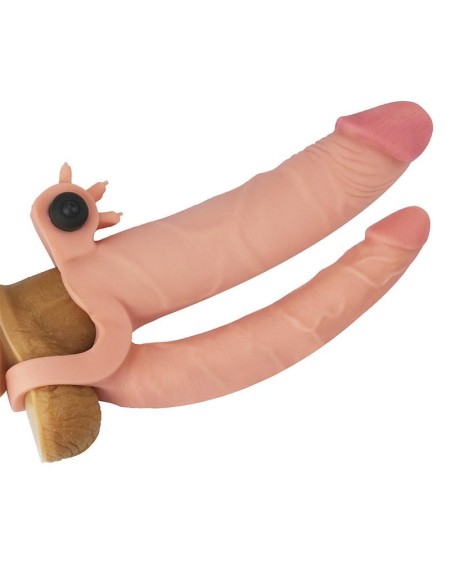 vibrant double penis sleeve with vibration 1