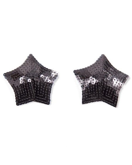 star nipple covers with noir sequins