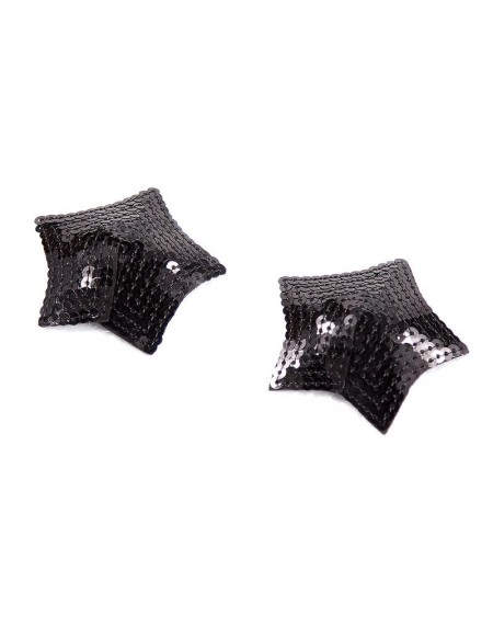 star nipple covers with noir sequins