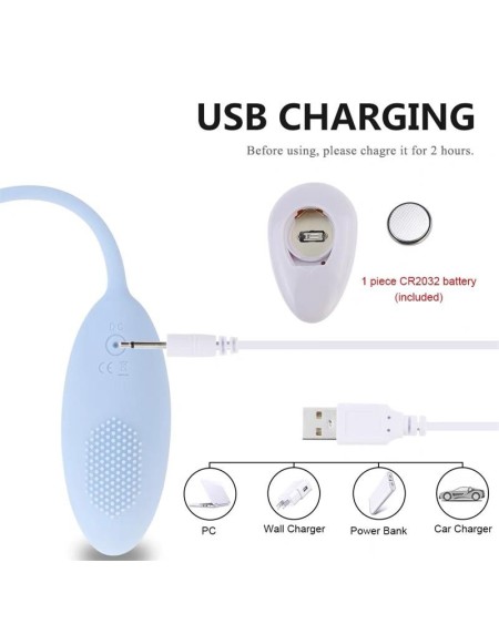 vibrant egg with remote control blue