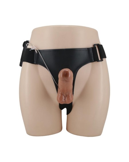 harness with retractable dildo and vibration