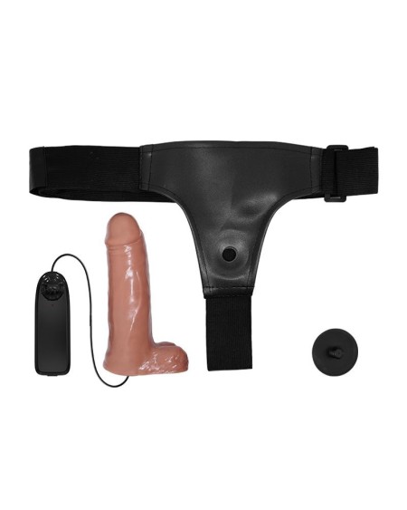 harness with retractable dildo and vibration