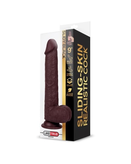 slidy réaliste dildo dual layer retractable and adjustable 9