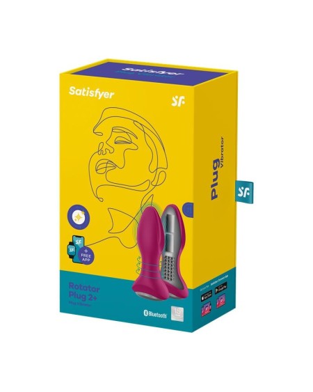 rotator plug 2 butt plug with app usb fuchsia
