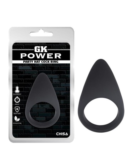 cock ring party hat silicone noir