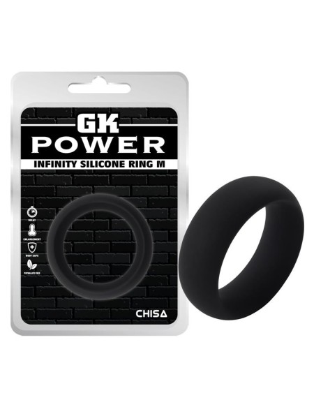 infinity silicone ring m noir