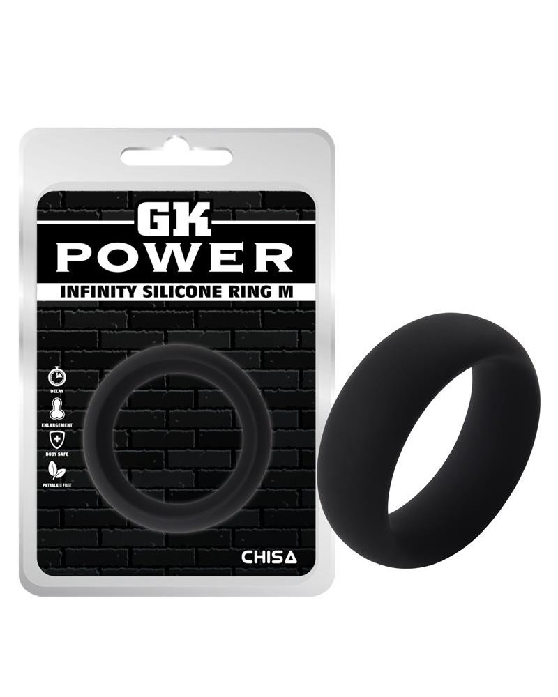 infinity silicone ring m noir