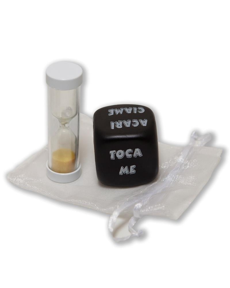 action dice with hourglass