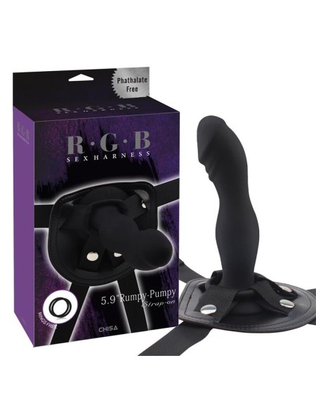 strap-on with dildo rumpy silicone noir