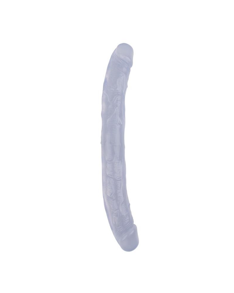 double dildo hi-rubber 12.8 clear