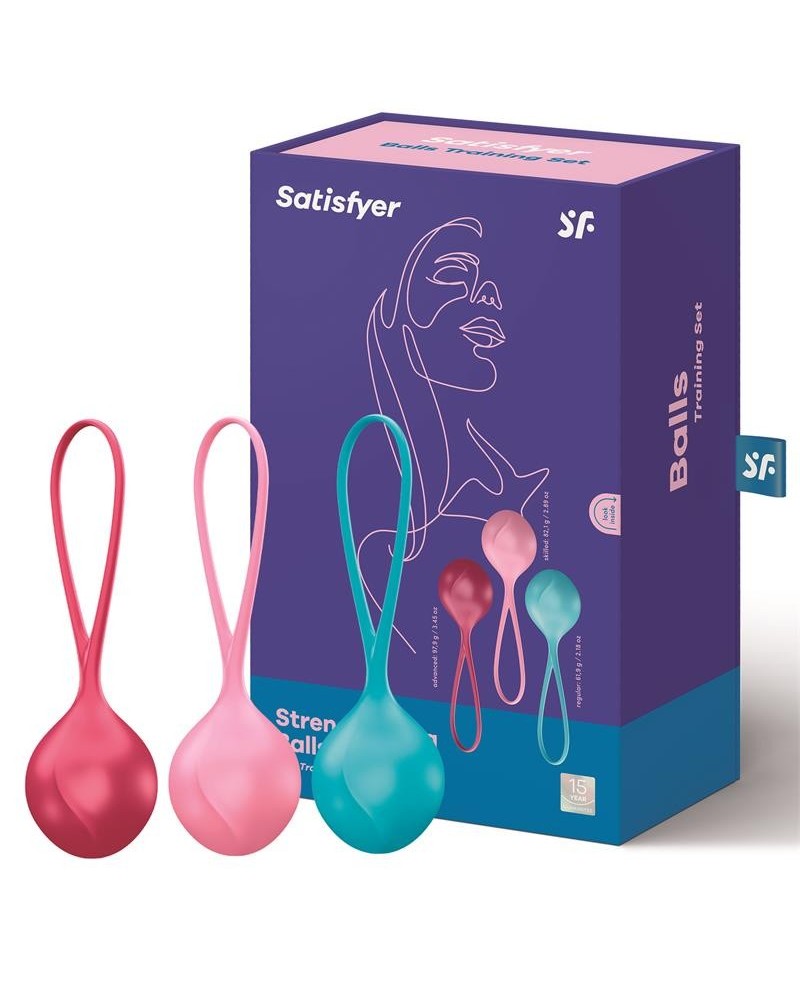 pack 3 ben-wa balls strengthening balls