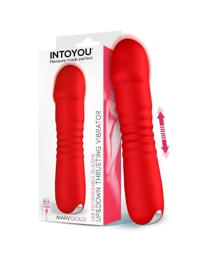marygold stimulator with thrusting up down movement usb silicone