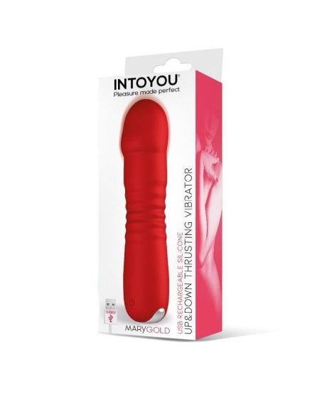 marygold stimulator with thrusting up down movement usb silicone