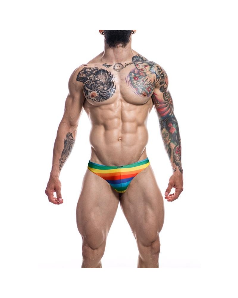 c4m01 low rise bikini brief rainbow