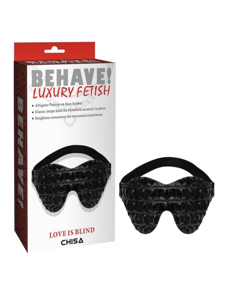blindfold love is blind alligator pattern