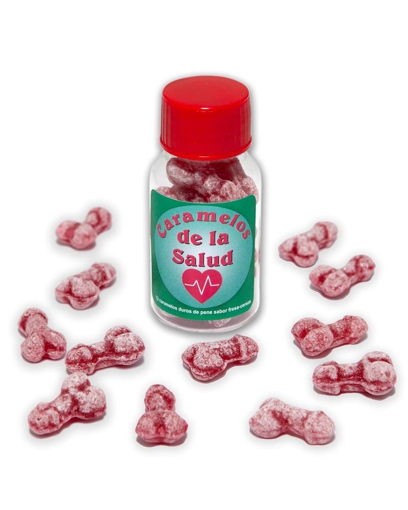 jar of 12 candies penis shape fruit flavor