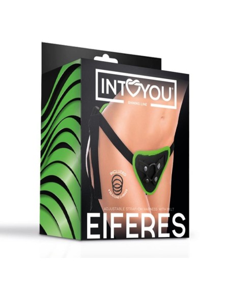 eiferes glow in the dark adjustable strap-on harness corset style