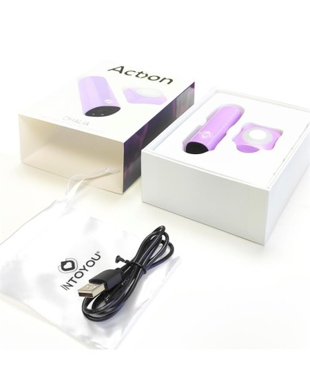 dhalia sper vibrant bullet with remote control high-powered usb violet