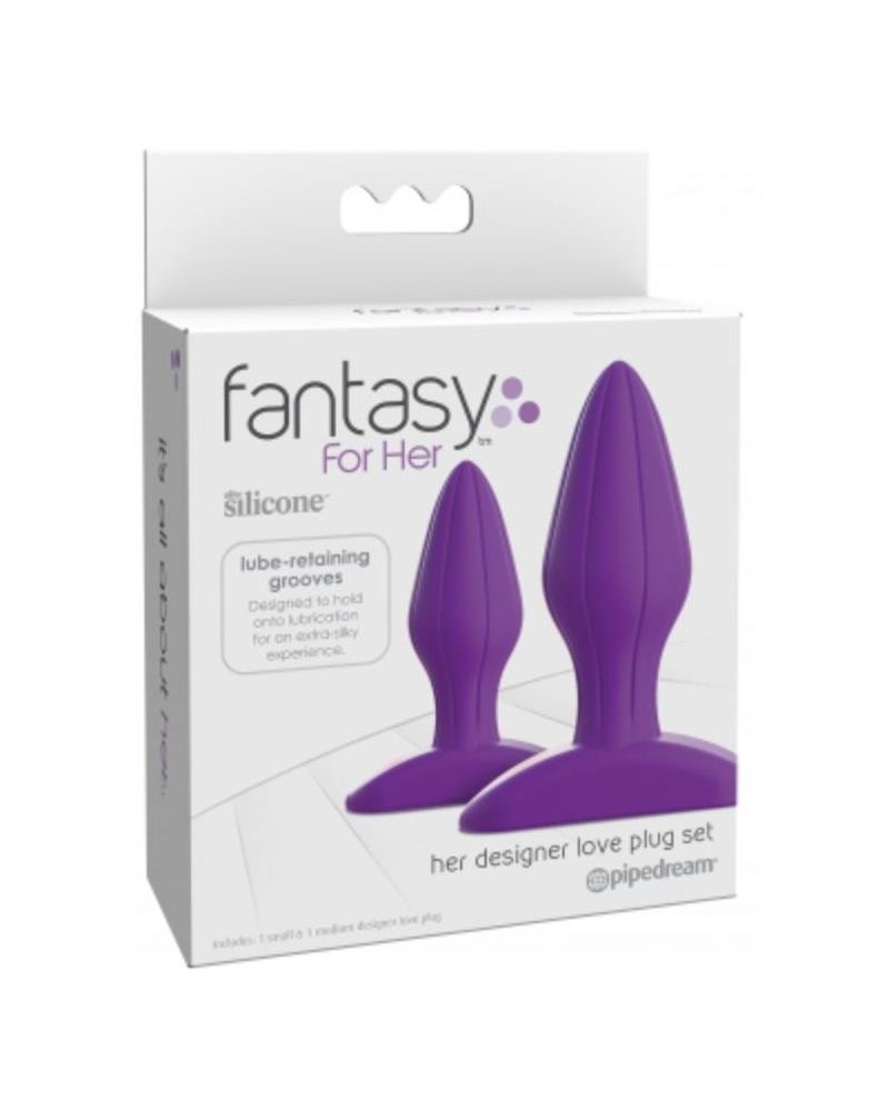set of 2 anal plug designer love