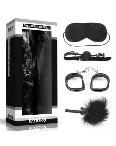 bondage kit deluxe 4 units noir