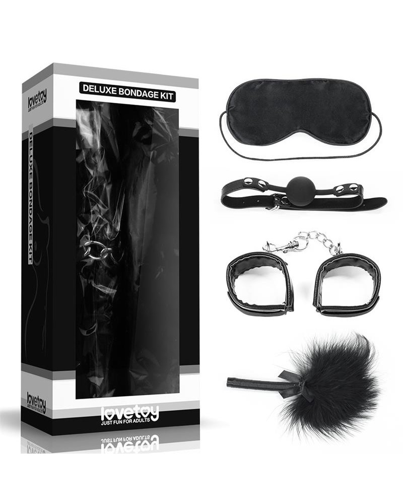 bondage kit deluxe 4 units noir