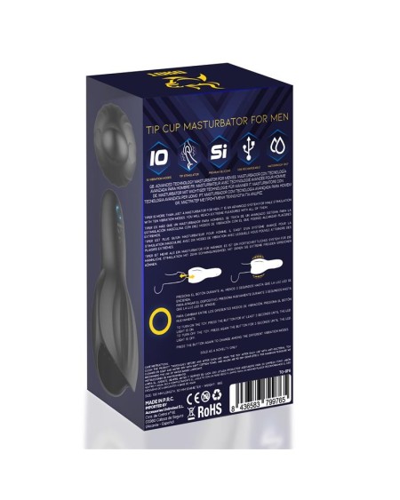 tiper tip cup masturbator for men silicone usb