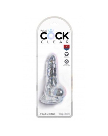 dildo with balls clear 4 clear