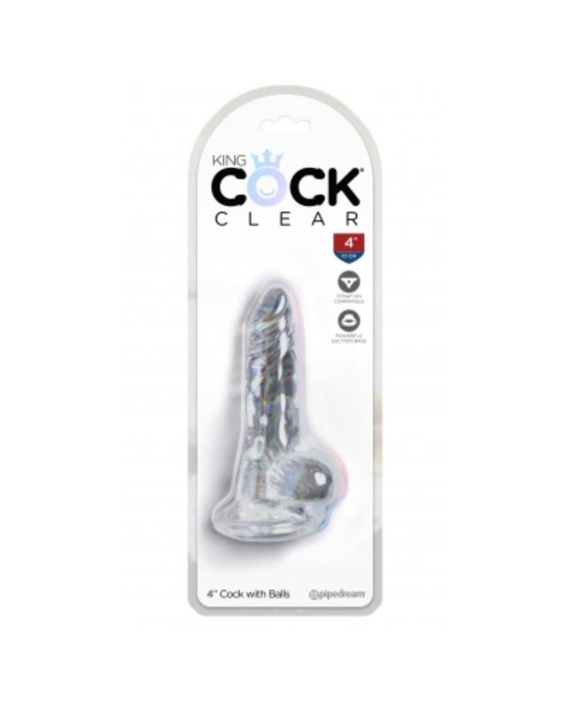 dildo with balls clear 4 clear