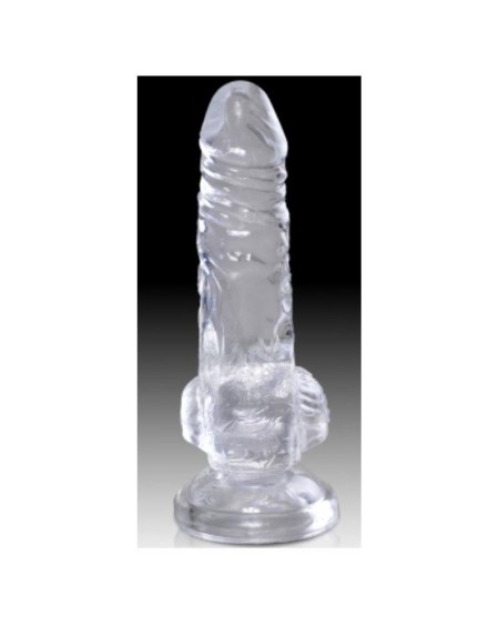 dildo with balls clear 4 clear