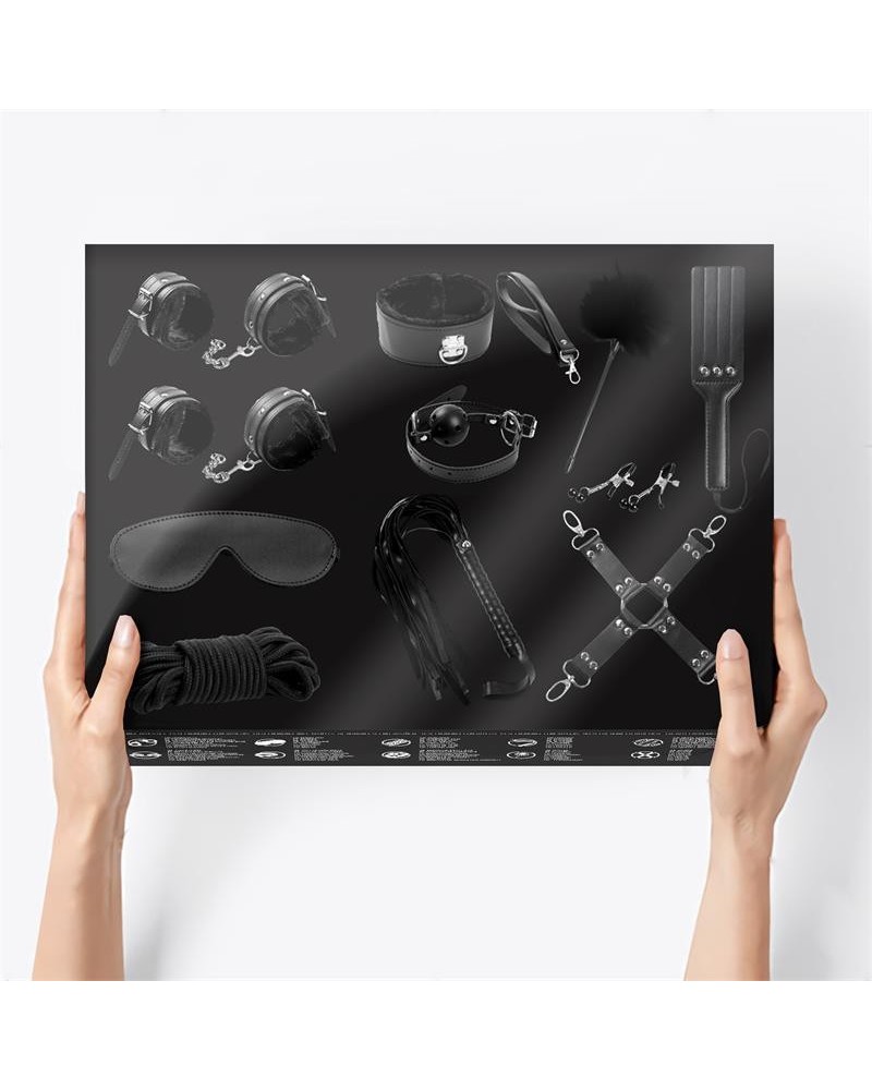 bondage set 11 pieces noir