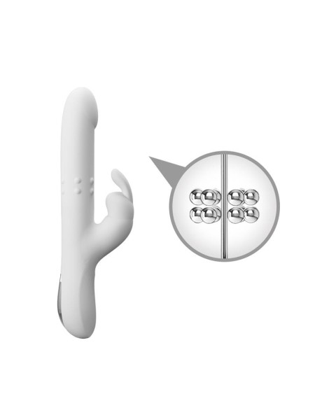 reese vibrator with rotating beads and thrusting