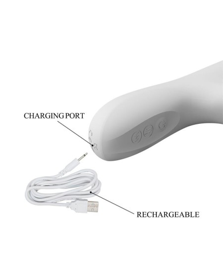 reese vibrator with rotating beads and thrusting