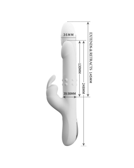 reese vibrator with rotating beads and thrusting