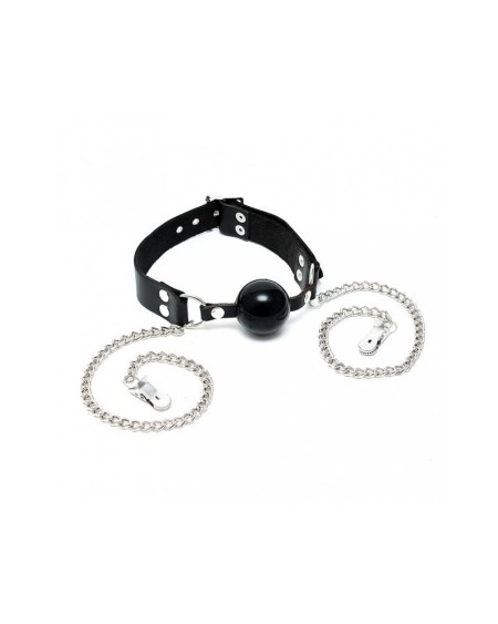 mouthgag with nipple clamps-adjustable
