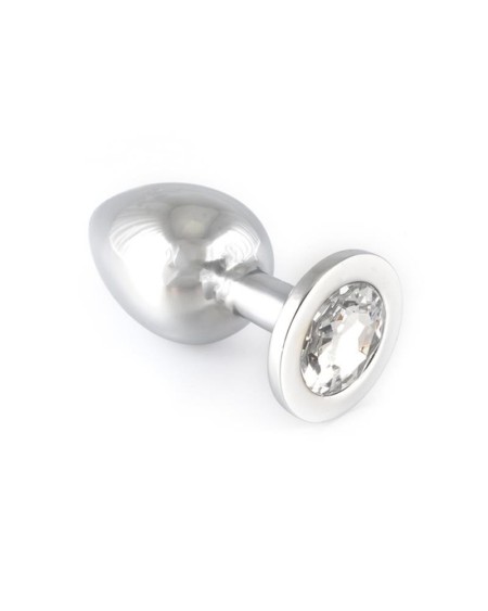 butt plug, metal-9,7 cm long