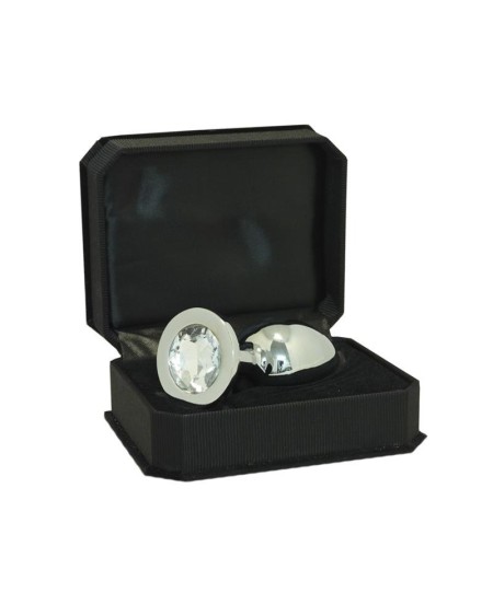 butt plug, metal-9,7 cm long