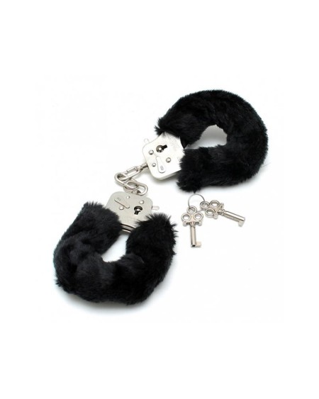 police cuffs with noir fur-adjustable