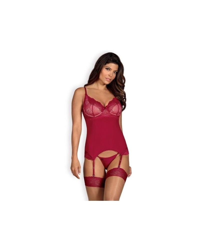 rosalyne corset and thong red