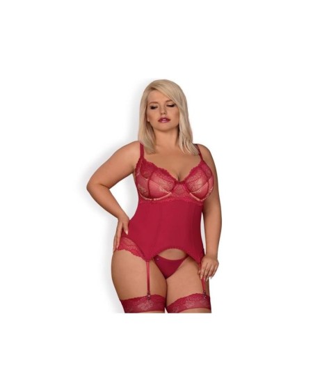 rosalyne corset and thong red