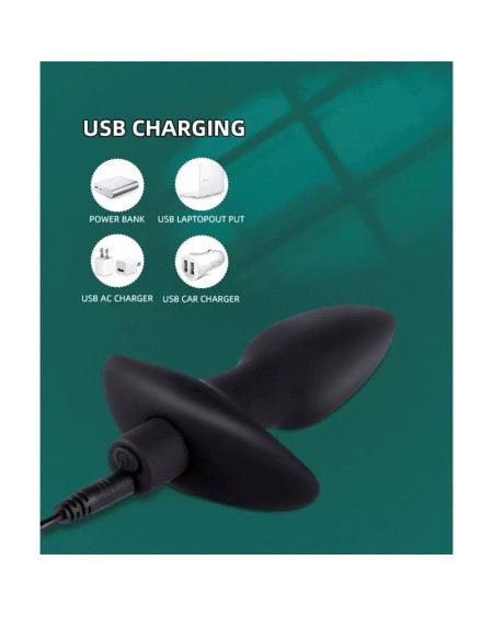 spear vibrant anal plug usb silicone