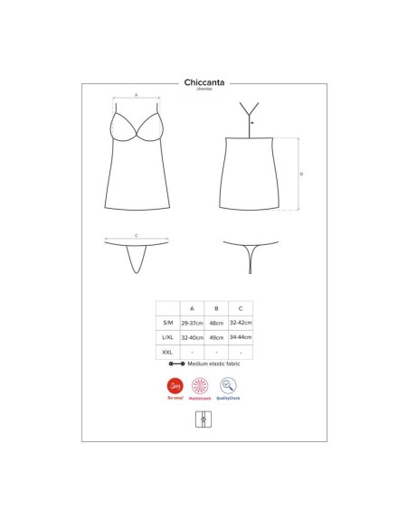chiccanta chemise and thong
