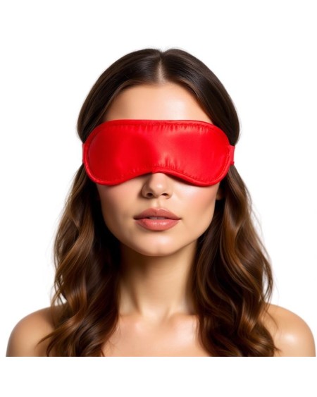 satin blindfold red