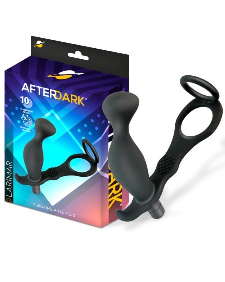 larimar vibrant anal plug with penis and testicles ring