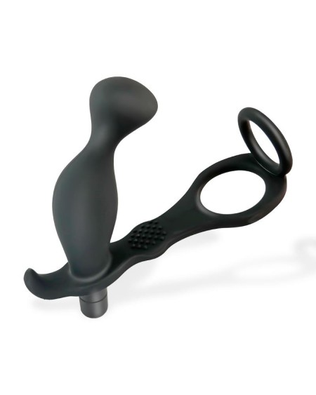 larimar vibrant anal plug with penis and testicles ring