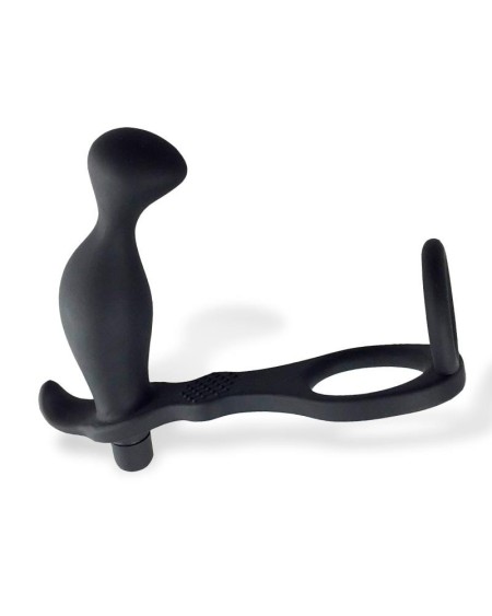 larimar vibrant anal plug with penis and testicles ring